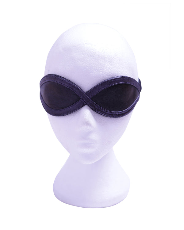 Skin Two UK Black and Grey Leather Eyemask - One Size Blindfolds