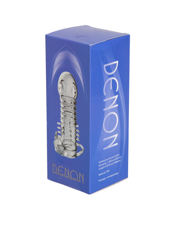 Skin Two UK Clear Vibrating Penis Sleeve with Stimulators Male Sex Toy