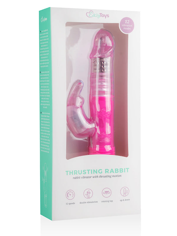 Skin Two UK EasyToys Thrusting Rabbit Vibrator - Pink Vibrator