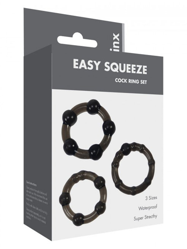 Skin Two UK Easy Squeeze Cock Ring Set Male Sex Toy