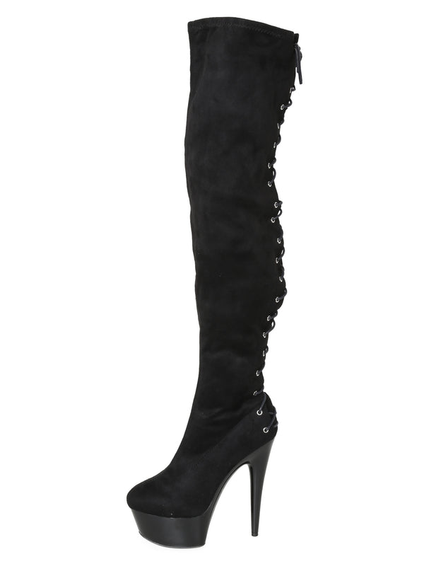 Skin Two UK Fare Thigh High Boot Shoes