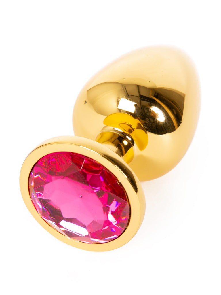 Skin Two UK Large Butt Plug Gold Ruby Anal Toy