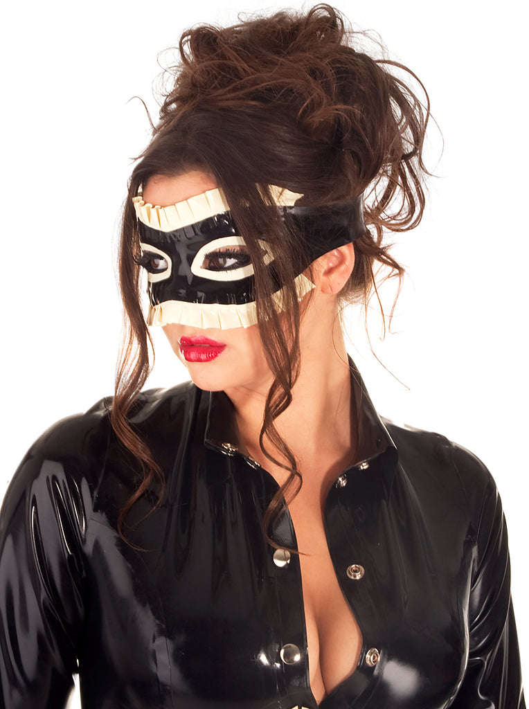 Skin Two UK Latex Frilled Maid Mask - One Size Mask