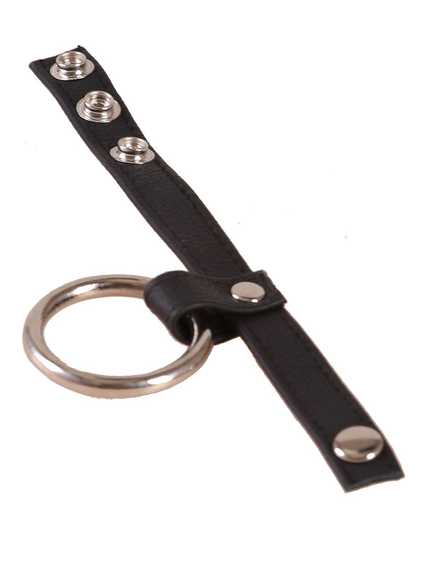 Skin Two UK Leather C&B Strap With Metal Cock Ring Cock & Ball