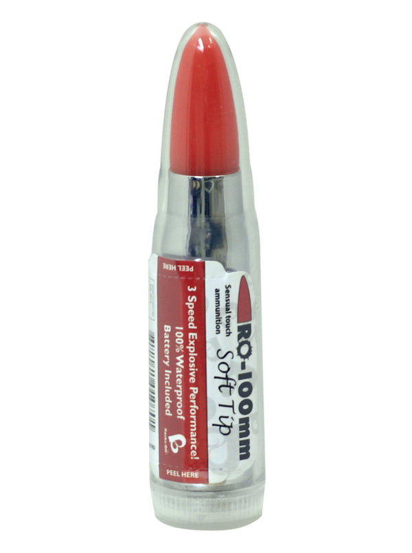 Skin Two UK Rocks Off 100Mm Soft Tip Bullet Vibrator Red Vibrator
