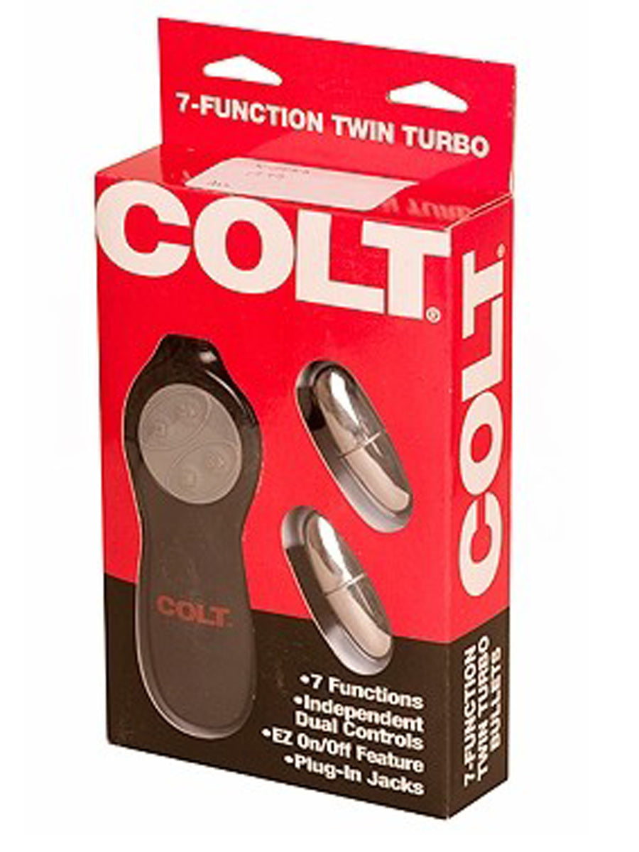 Colt Seven Function Twin Turbo Bullet Vibrators Skin Two UK Colt Seven Function Twin Turbo Bullet Vibrators Skin Two UK
