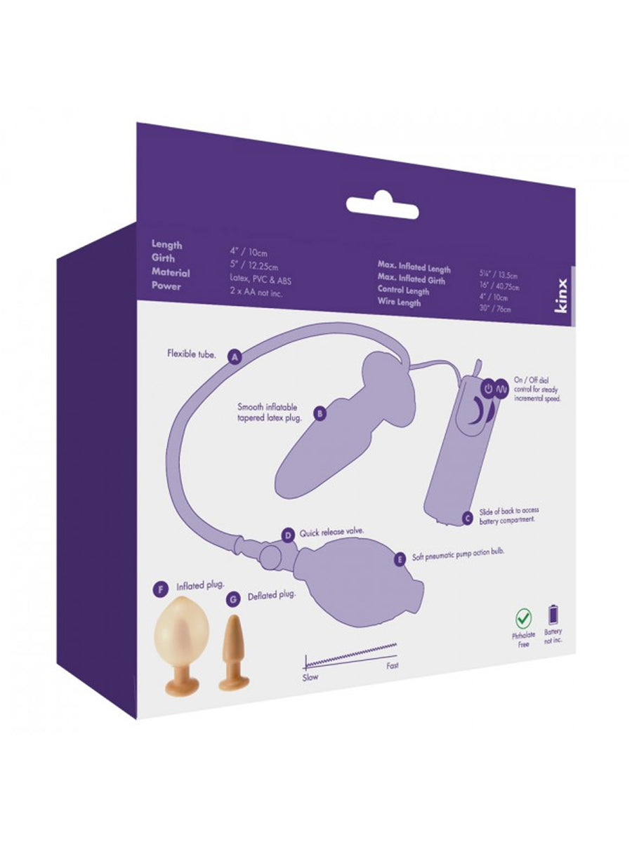 Kinx Zeppelin Inflatable Butt Plug  Skin Two UK