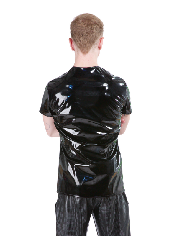 Men's PVC Revolution Chest Zipper T-Shirt