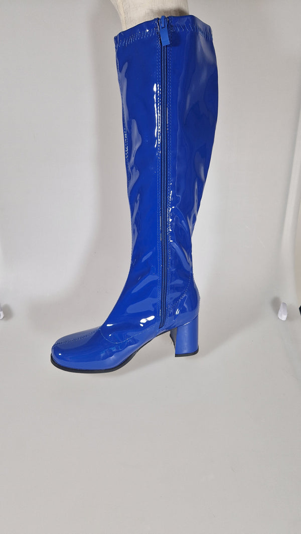 Clearance - Knee High Blue Boots Size 6