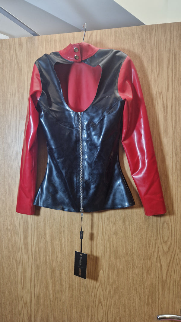 Sample - Black & Red Sample Keyhole Top Size Small