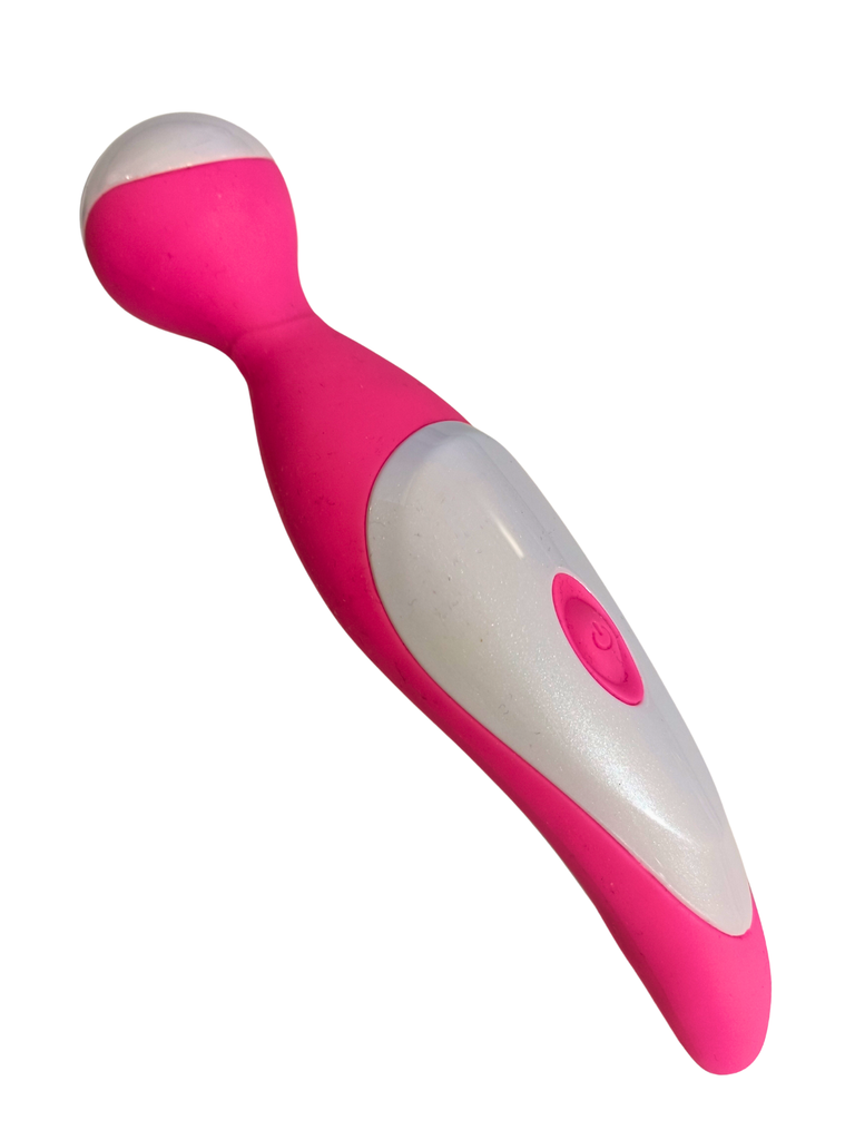 Clearance - Pink & White Rechargeable Vibrator