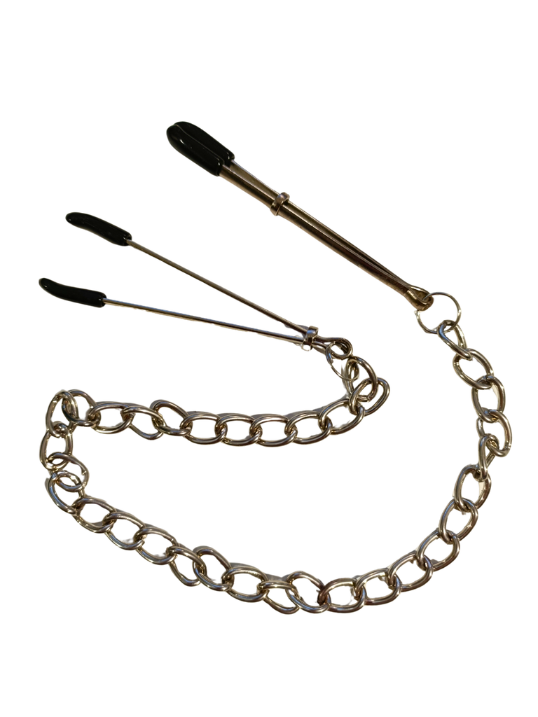 Clearance - Tweezer Nipple Clamps with Chain