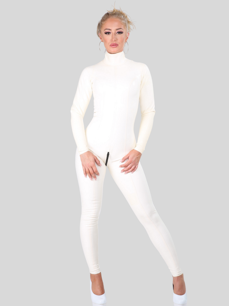 Clearance - White Catsuit Size S - Ex Display/Used In Shoot