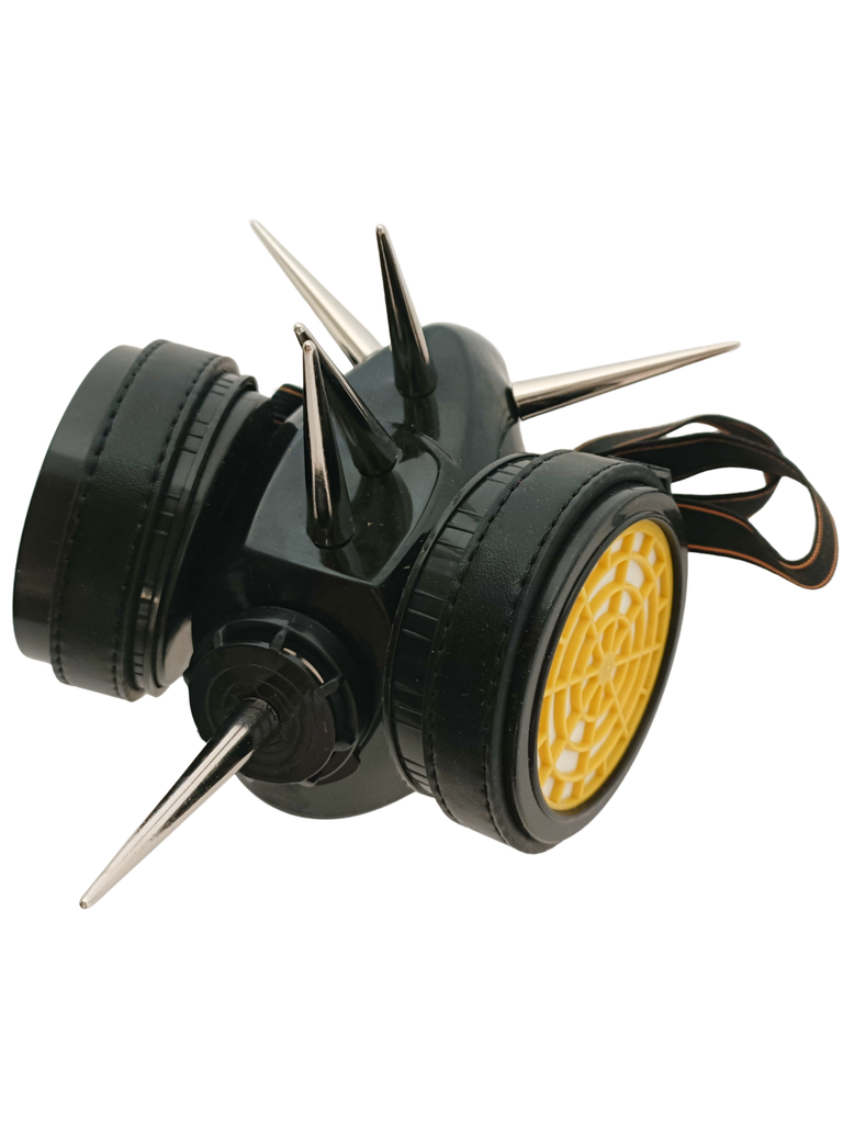 Black Cyber Mask With 2 Inch Spikes
