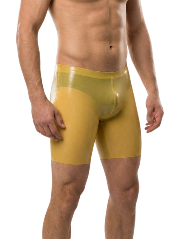 Latex Boxer Shorts In Transparent Natural