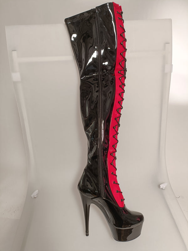 Clearance -  Red Flash Boot With Ski Hooks - Size 6