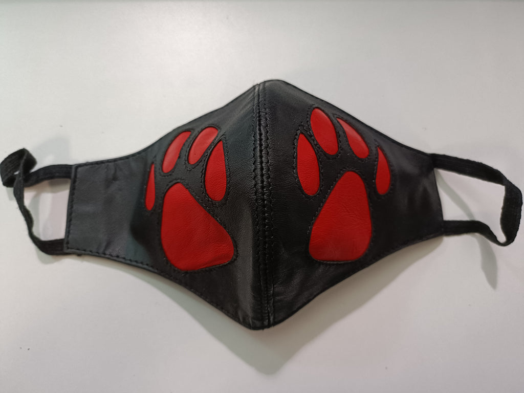 Clearance - Leather Puppy Play Face Mask