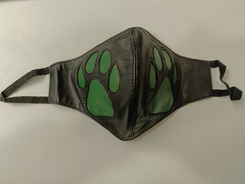 Clearance - Leather Puppy Play Face Mask