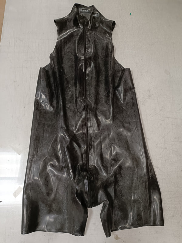 Clearance - ALL BLACK Flaming Sleeveless Tomsuit, Size XL