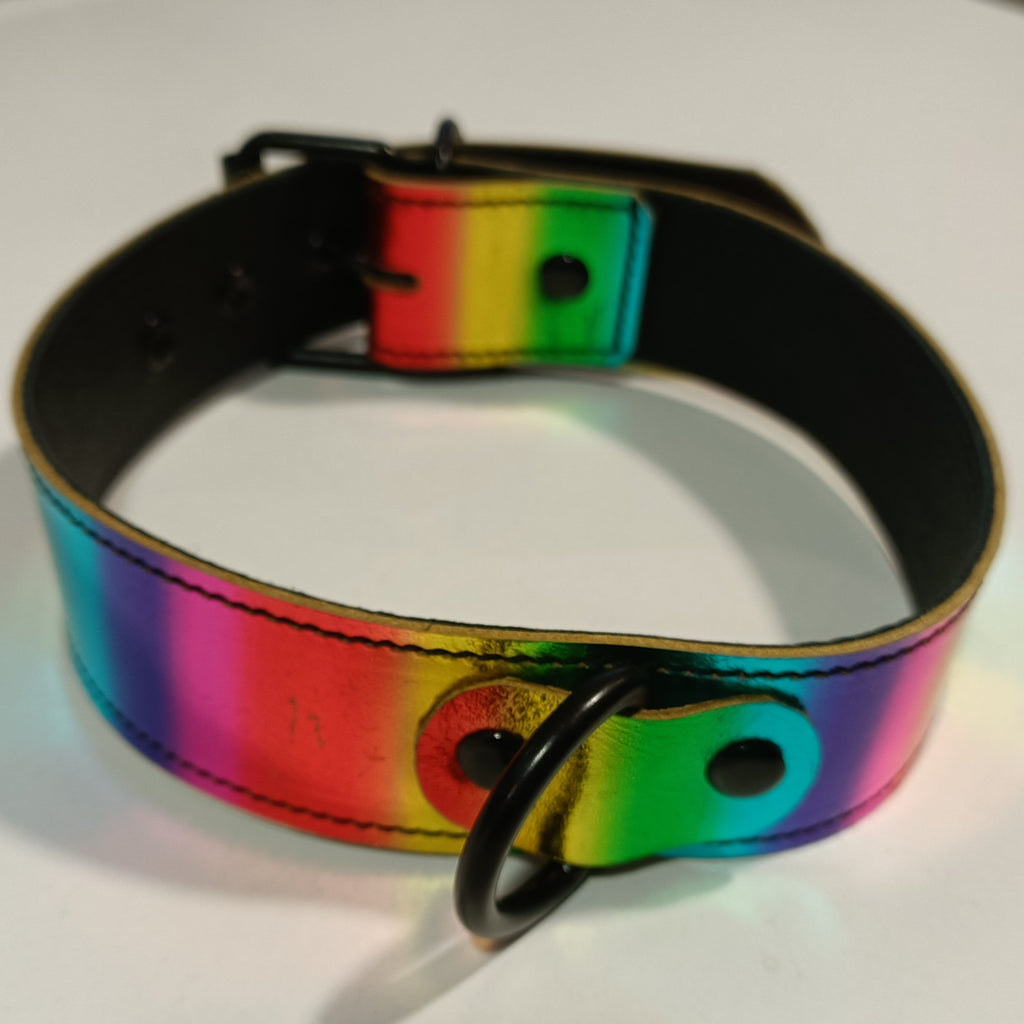 Clearance - Metallic Rainbow Collar