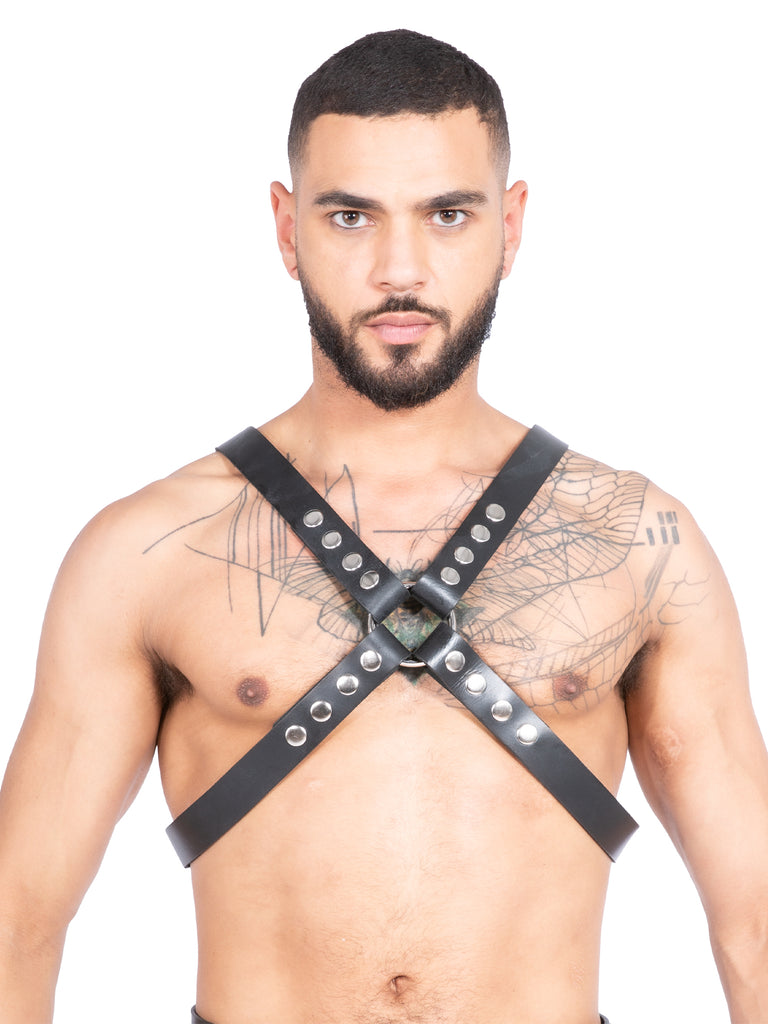 Men`s Leather Chest Harness