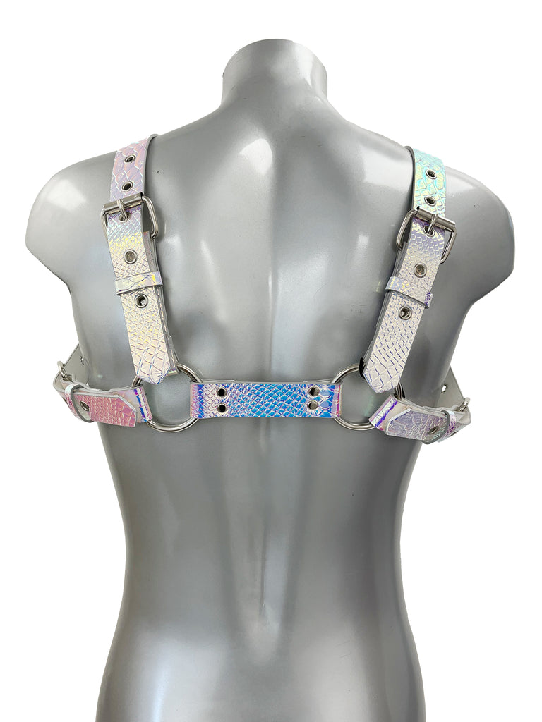 Bold Buckled Chest Harness - Rainbow – Skin Two UK
