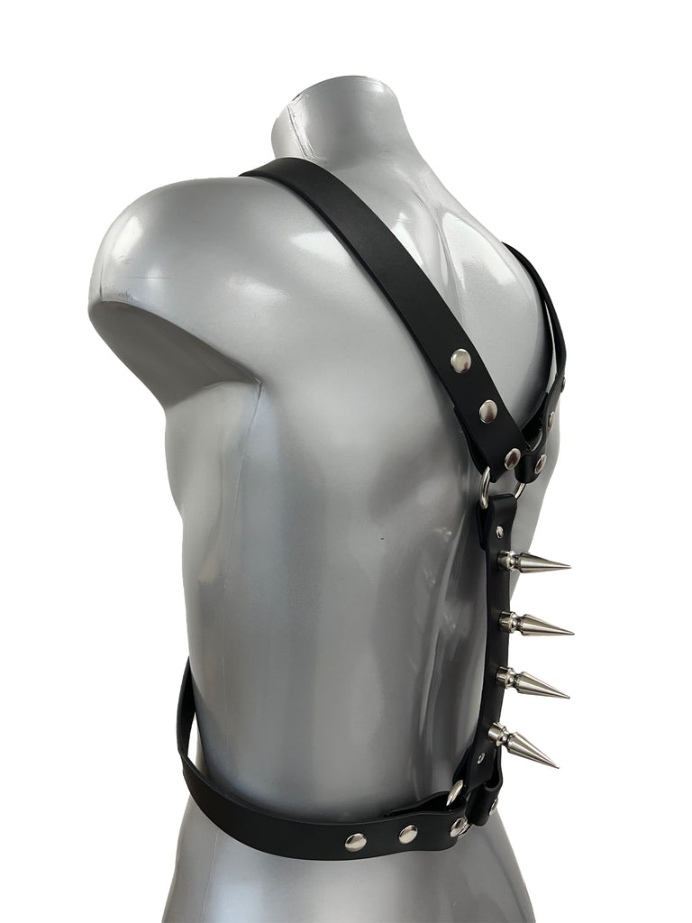 Harness With 2" Cone Spiked Backbone