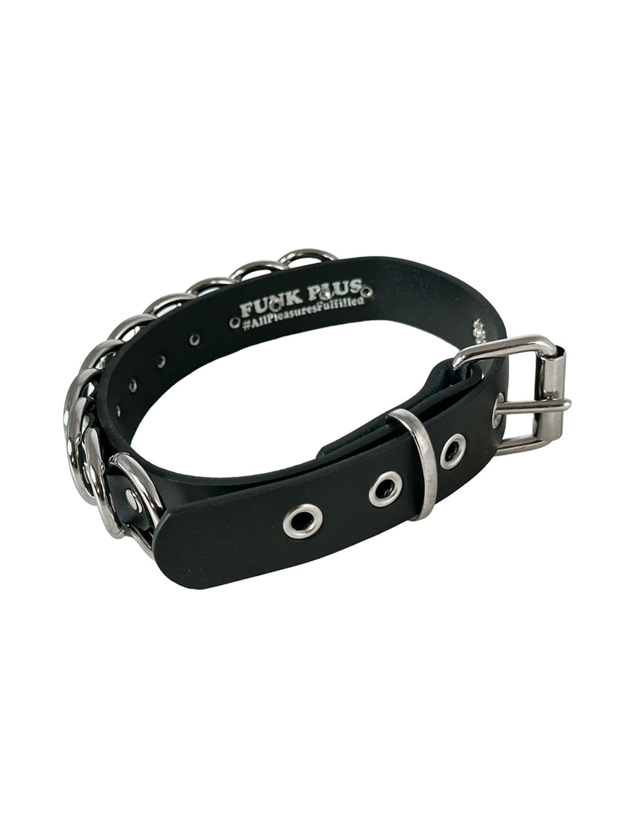 Heavy Bondage Collar With 10 O Rings – Skin Two UK