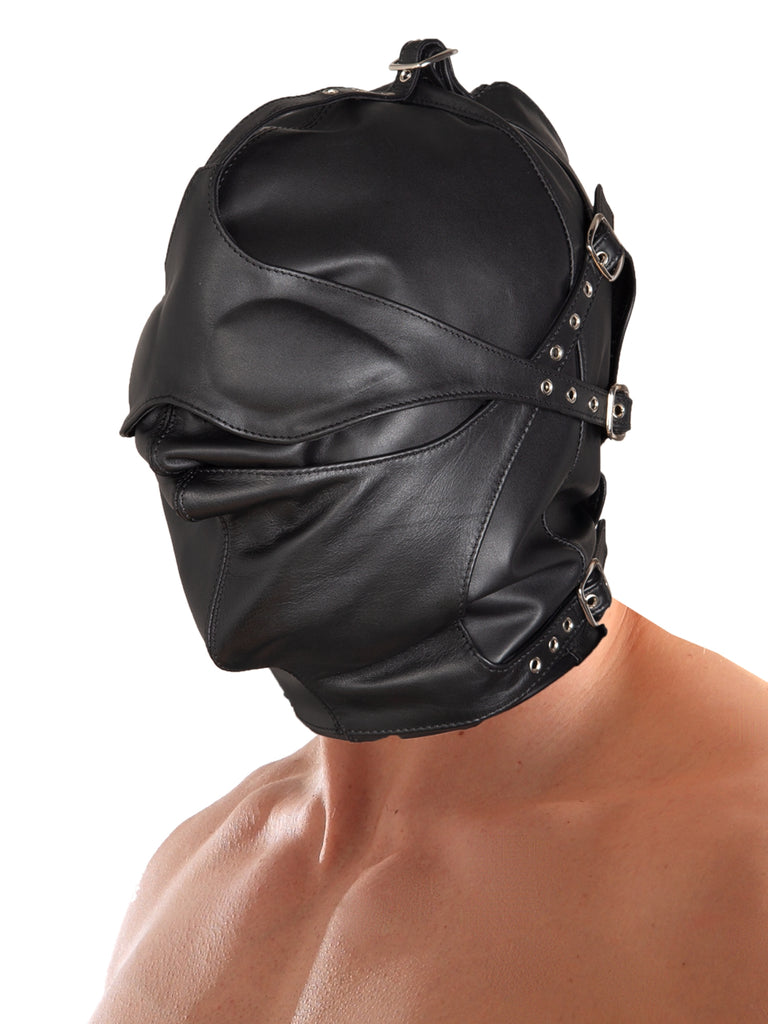 Clearance - Leather Asylum Hood Size S-M
