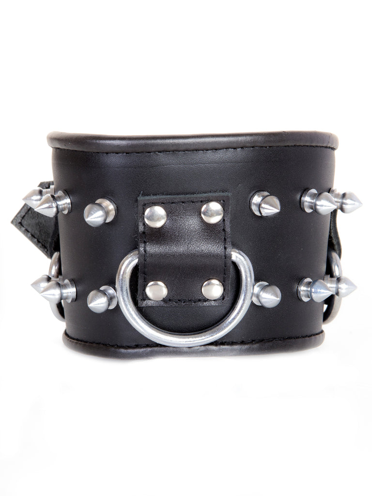 Clearance - Leather Spike Posture Collar