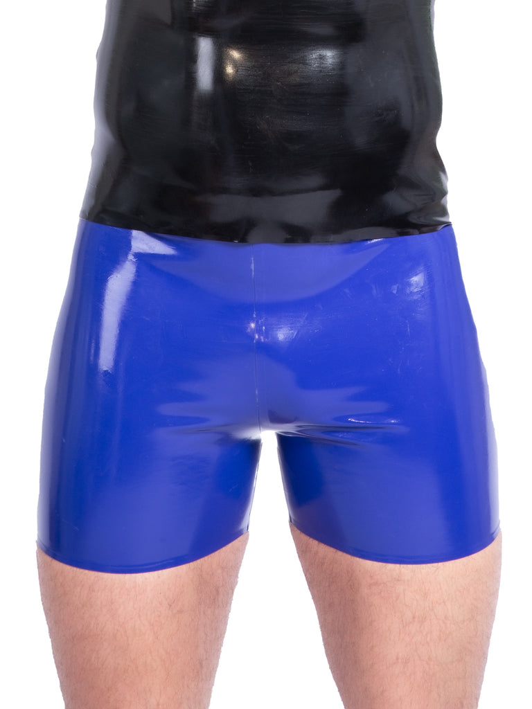 Latex Boxer Shorts in Blue