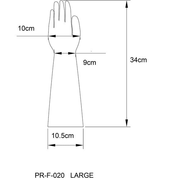 Men`s Short Latex Gloves By Prowler