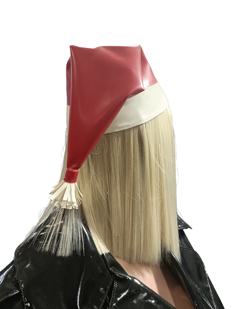 Clearance - XXXmas Edition; Latex Santa Hat Size O-S