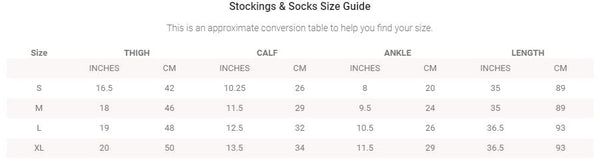 Backseam Cuban Heel Spandex Top Stockings - One Size