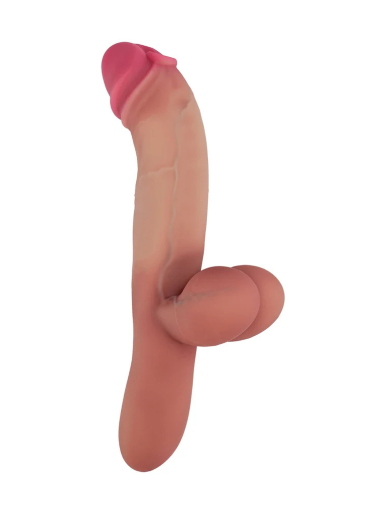 Pierced Punisher Vibrating Dildo Liquid Silicone