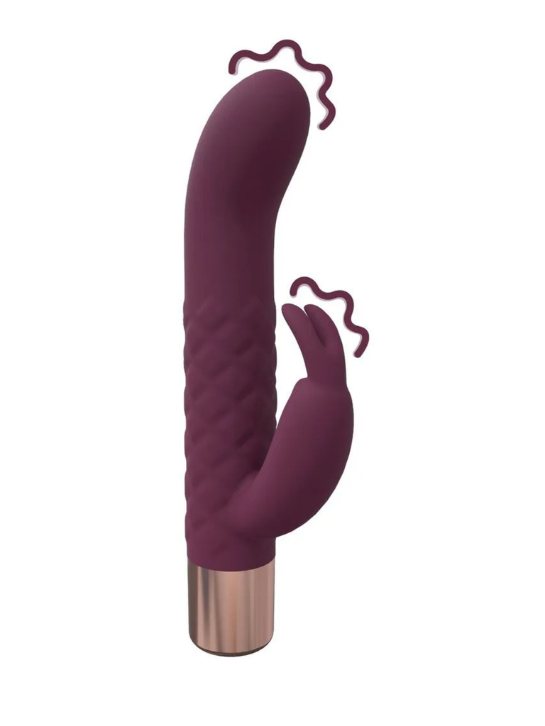 Mini Rabbit Vibrator - Burgundy