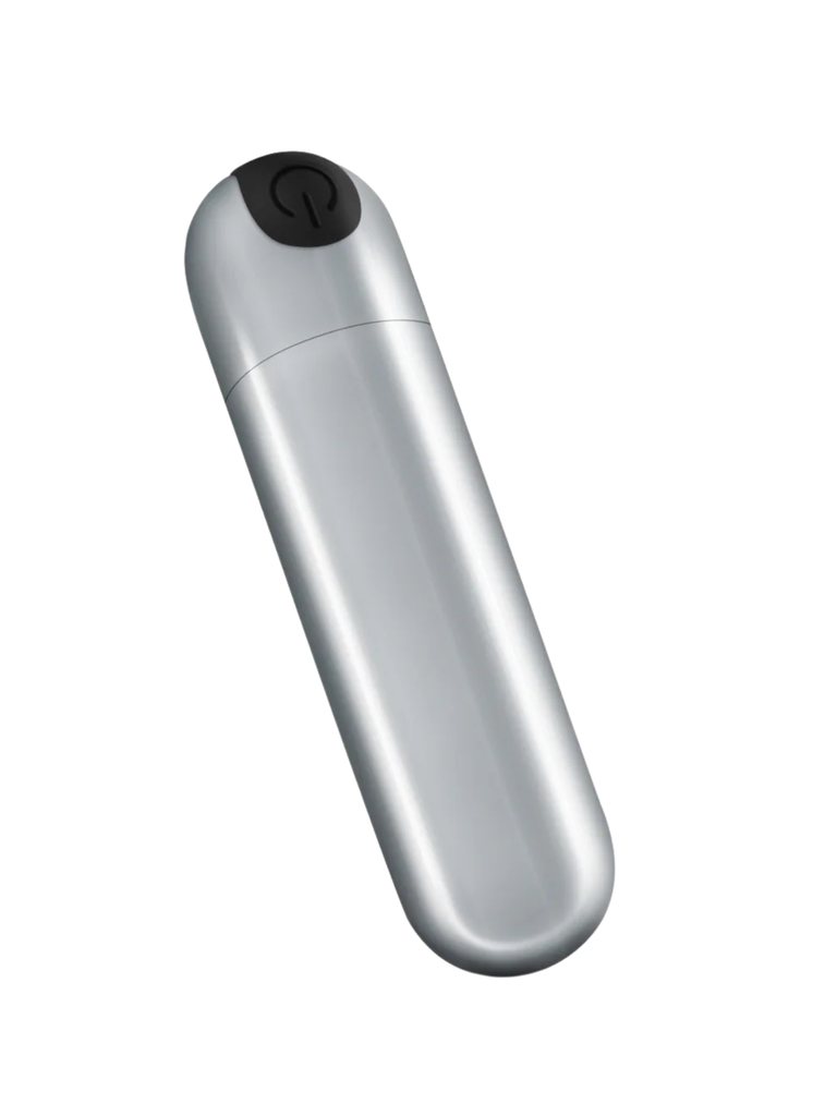 iMoan - Rechargeable Vibrating Bullet - Silver