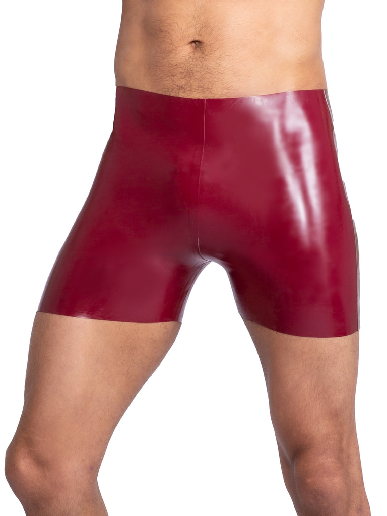 Latex Boxer Shorts In Plum