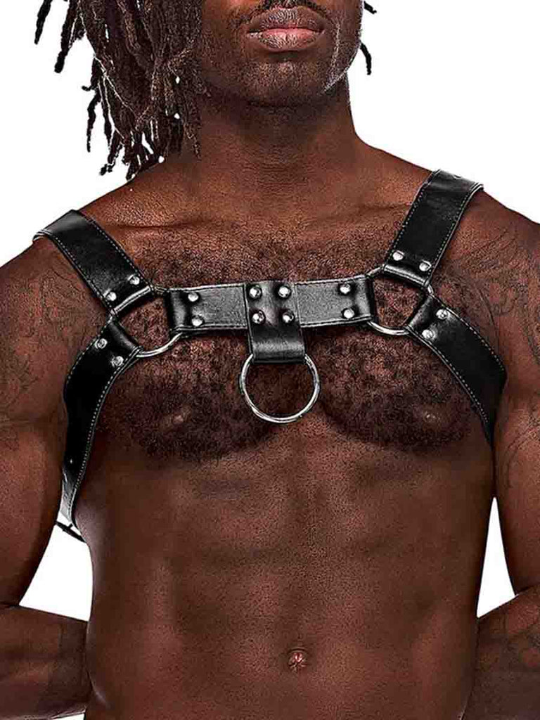 Clearance - Aries Leatherette Harness One Size