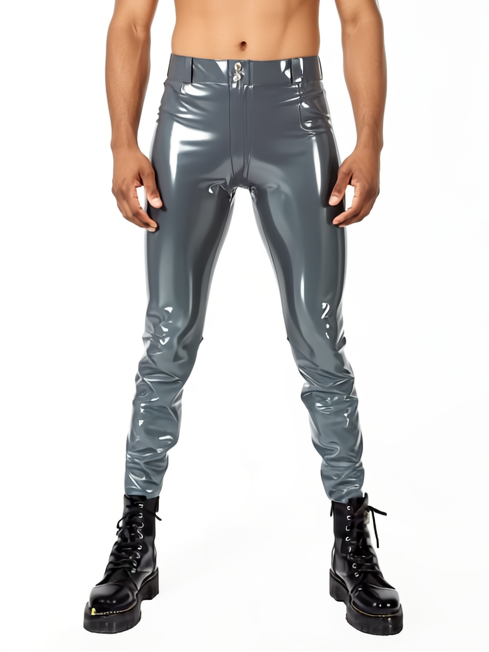 Vanguard Heavy Duty Latex Jeans With Front & Back Pockets, Battleship Grey (0.55mm)