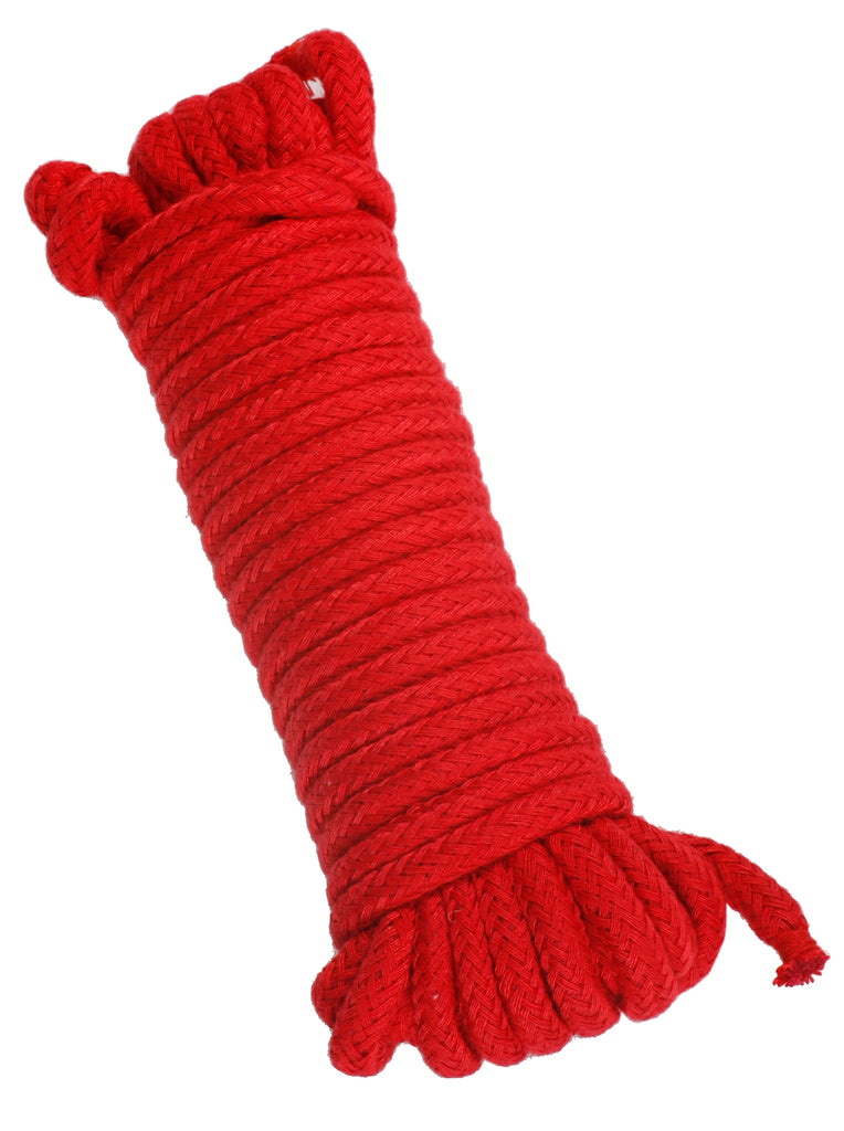 Skin Two UK 10m Cotton Bondage Rope in Red Body Restraints