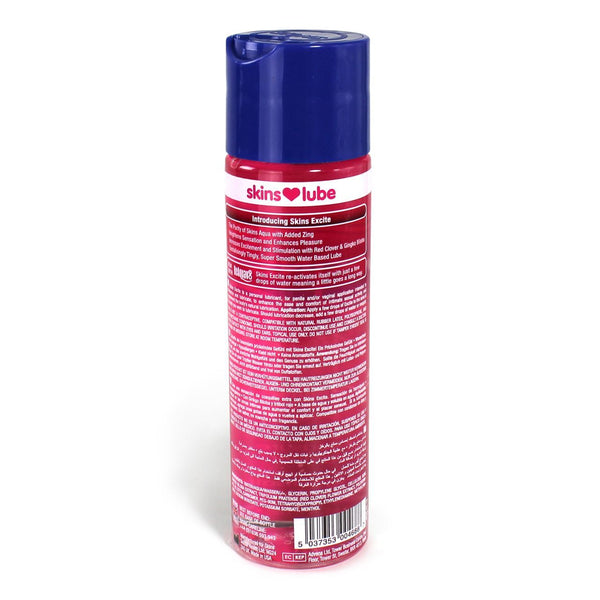 Skin Two UK Skins Excite Tingling Water Based Lubricant 130ml Lubes & Oils