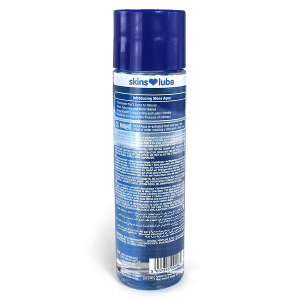 Skin Two UK Skins Aqua Water Based Lubricant 250ml Lubes & Oils