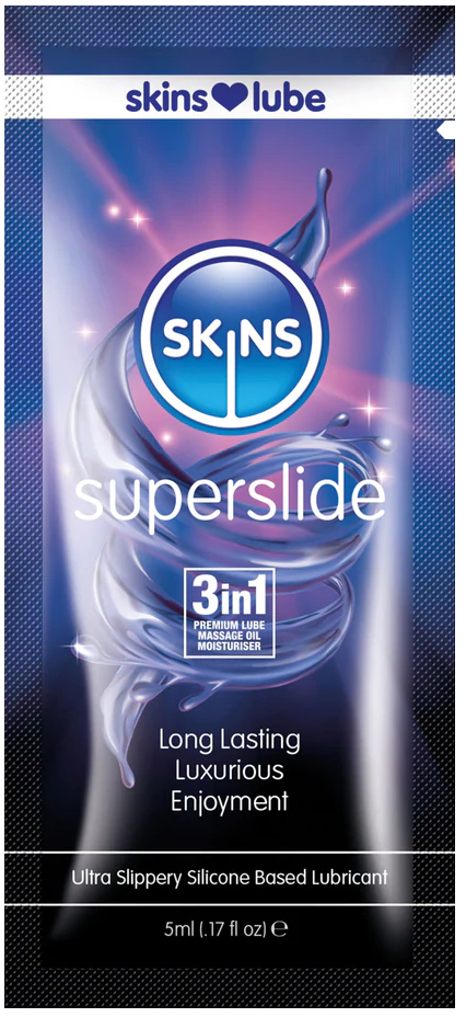 Skin Two UK Skins Super Slide Silicone Lubricant - 5ml Foil Lubes & Oils