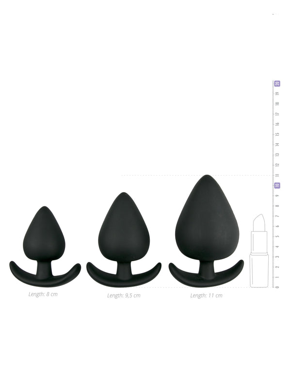 Skin Two UK Black Anchor Buttplug Set Anal Toy