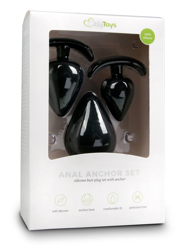 Easytoys Black Anchor Buttplug Set – Skin Two UK
