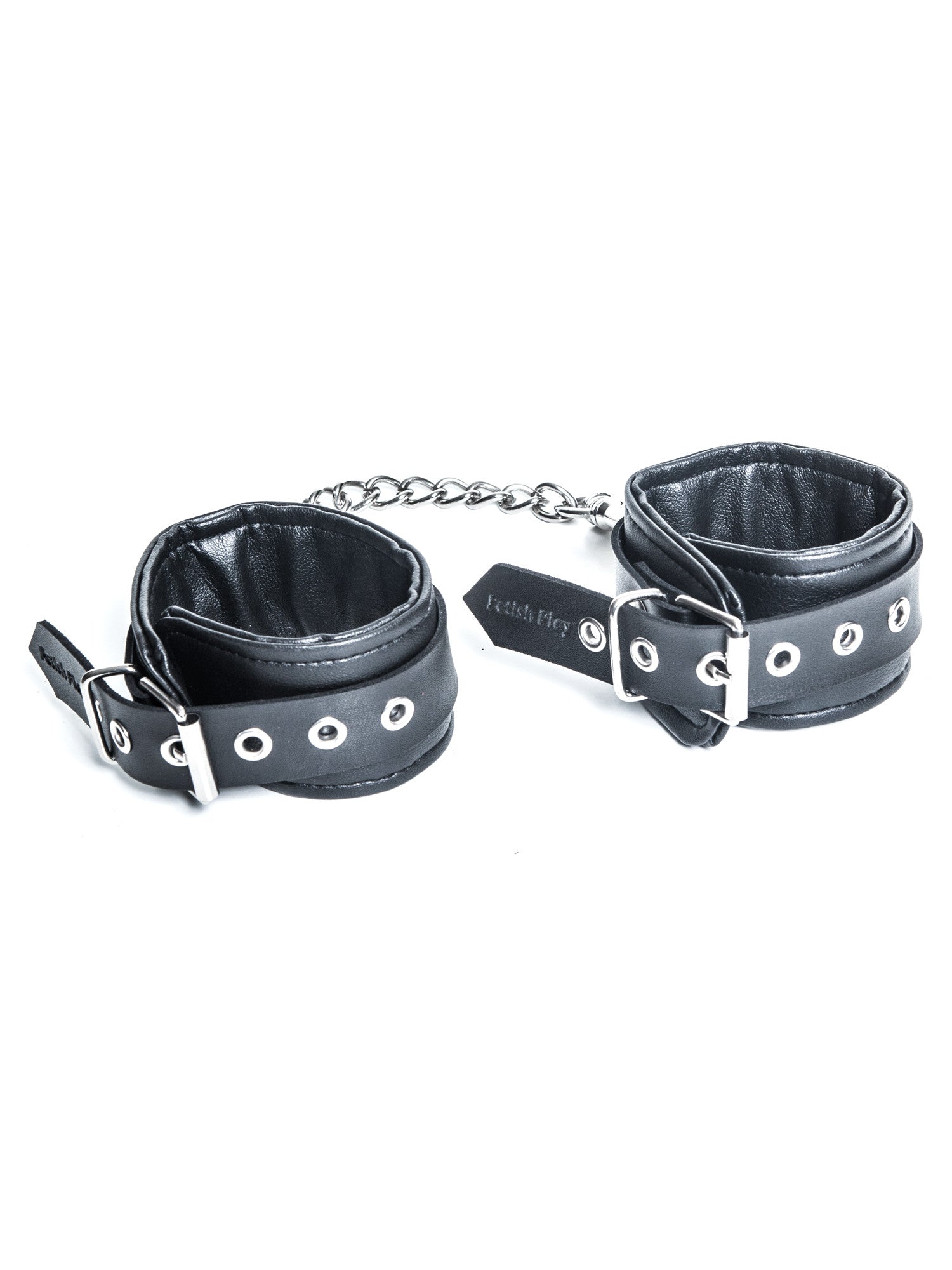 Black Faux Leather Wrist Cuffs – Skin Two UK