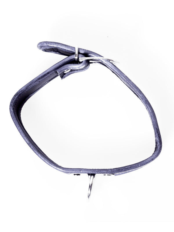 Skin Two UK Black and Grey Leather Collar Collar