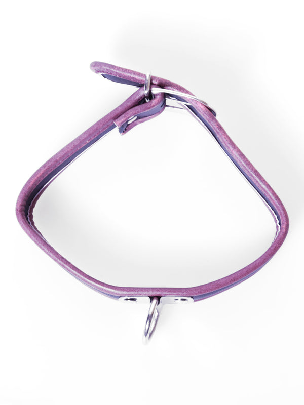 Skin Two UK Black & Red Leather Collar Collar