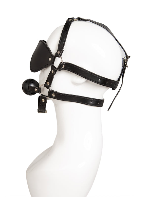 Skin Two UK Bound to Excite Blindfold & Gag Head Harness Head Restraint
